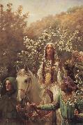 John Collier Queen Guinever-s Maying oil painting artist